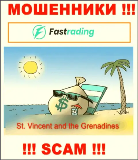 Оффшорные интернет кидалы FasTrading Com прячутся здесь - St. Vincent and the Grenadines