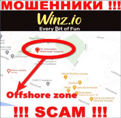 Winz Casino имеют оффшорную регистрацию: Curaçao - будьте бдительны, аферисты