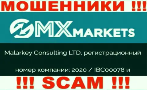 ГМХ Маркетс - регистрационный номер internet ворюг - 2020 / IBC00078