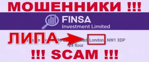 Финса - это МОШЕННИКИ, лишающие денег клиентов, оффшорная юрисдикция у организации фиктивная