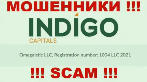 Номер регистрации очередной незаконно действующей организации Indigo Capitals - 1004 LLC 2021
