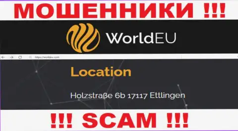 Избегайте совместного сотрудничества c World EU !!! Указанный ими адрес - это ложь