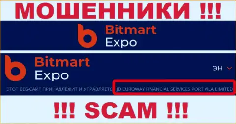 Данные об юр. лице internet-мошенников Bitmart Expo