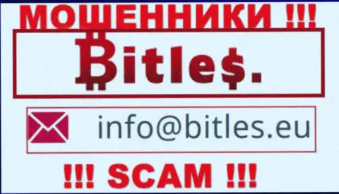 Не нужно писать почту, представленную на сайте мошенников Bitles, это очень опасно