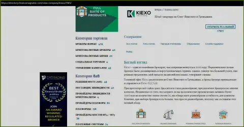 Статья про ФОРЕКС брокерскую компанию KIEXO предоставлена на онлайн-сервисе директори финансмагнатес Ком