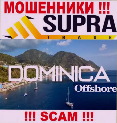 Компания Супра Трейд ворует деньги людей, зарегистрировавшись в оффшорной зоне - Dominica