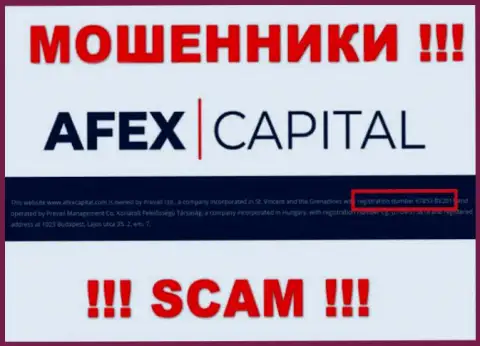 Afex Capital - это ВОРЮГИ, номер регистрации (67853 BV2011) тому не препятствие