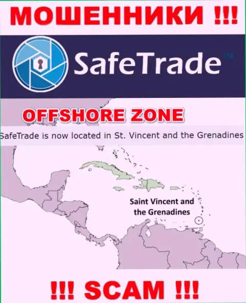 Контора SafeTrade присваивает финансовые вложения клиентов, расположившись в оффшоре - Сент-Винсент и Гренадины