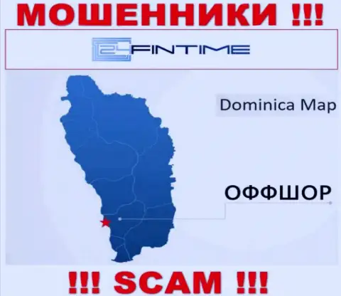 Dominica - вот здесь зарегистрирована незаконно действующая контора 24FinTime