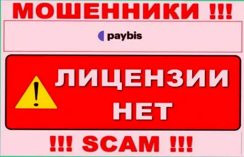 Информации о лицензии PayBis у них на официальном онлайн-сервисе не представлено - ЛОХОТРОН !!!