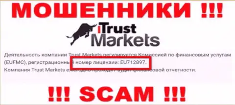 Это конкретно тот номер лицензии, который указан на web-портале Trust Markets
