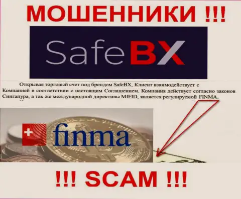 Safe BX и их регулятор: FINMA - это МОШЕННИКИ !!!