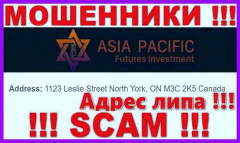 Будьте весьма внимательны !!! Asia Pacific Futures Investment Limited - это несомненно internet кидалы !!! Не хотят представлять подлинный юридический адрес организации