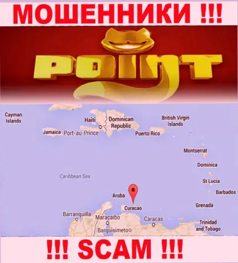 Компания Point Loto имеет регистрацию довольно далеко от оставленных без денег ими клиентов на территории Curacao