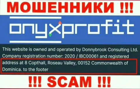 8 Copthall, Roseau Valley, 00152 Commonwealth of Dominica - это офшорный официальный адрес Donnybrook Consulting Ltd, откуда ВОРЫ надувают лохов