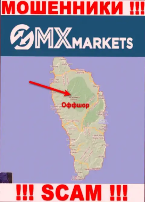 Не верьте internet-мошенникам GMXMarkets Com, т.к. они находятся в оффшоре: Доминика