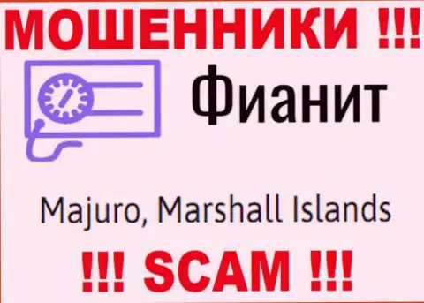Контора FiaNit имеет регистрацию довольно-таки далеко от обманутых ими клиентов на территории Majuro, Marshall Islands