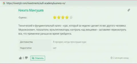 Данные об консультационной организации AcademyBusiness Ru на сайте Investyb Com