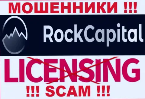 Инфы о лицензии Rocks Capital Ltd у них на сайте не представлено - это ЛОХОТРОН !!!