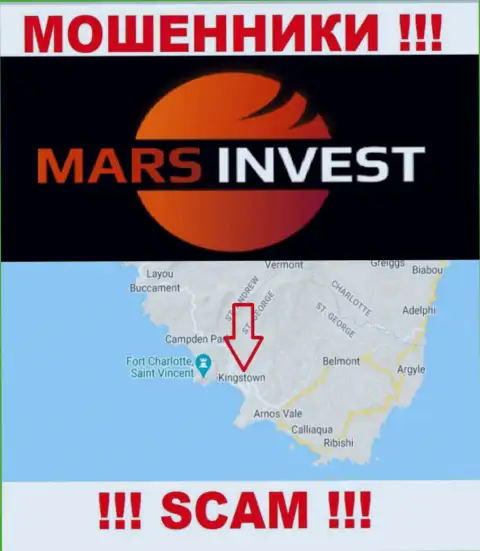 Компания Mars-Invest Com имеет регистрацию в оффшоре, на территории - Kingstown, St. Vincent and the Grenadines