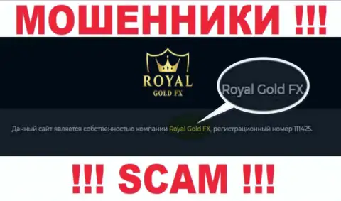 Юр. лицо RoyalGold FX - это Роял Голд Фх, именно такую инфу оставили мошенники на своем сайте