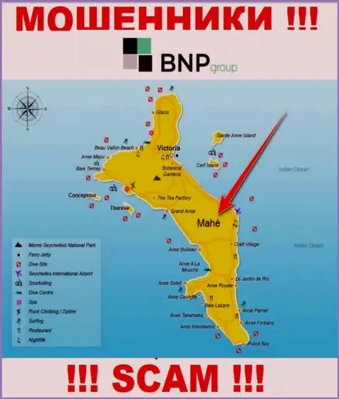 БНП Групп расположились на территории - Mahe, Seychelles, остерегайтесь сотрудничества с ними