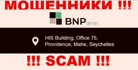 Мошенническая организация BNPLtd Net расположена в офшоре по адресу - HIS Building, Office 75, Providence, Mahe, Seychelles, осторожнее