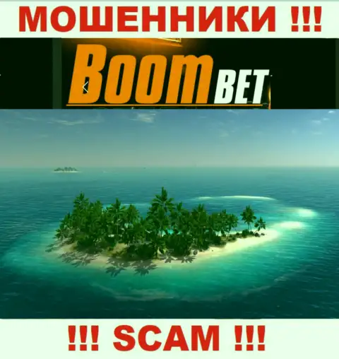 Вы не смогли найти информацию об юрисдикции Boom Bet ? Держитесь подальше - это мошенники !!!