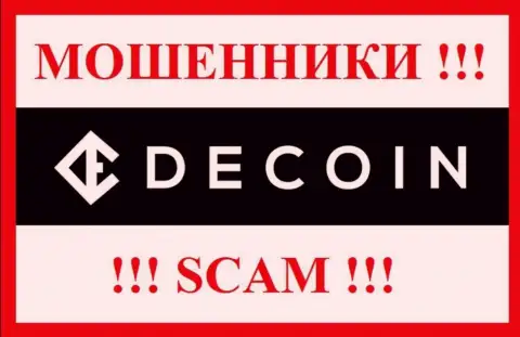 Лого МОШЕННИКОВ DeCoin io