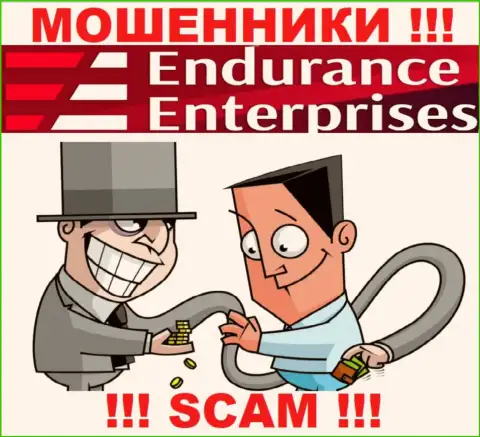 Прибыли с дилинговым центром Endurance Enterprises Вы не получите - не советуем вводить дополнительные финансовые средства