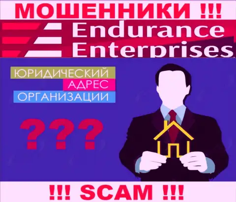Вы не сможете найти сведения о юрисдикции Endurance Enterprises ни на информационном сервисе обманщиков, ни в сети internet