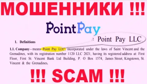 Point Pay LLC - это контора, владеющая мошенниками Поинт Пэй ЛЛК