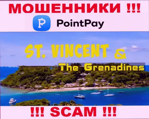PointPay Io сообщили у себя на сайте свое место регистрации - на территории Kingstown, St. Vincent and the Grenadines