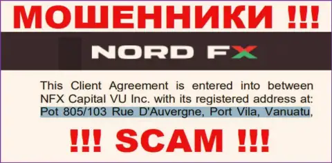 NordFX - это МОШЕННИКИНорд ФИксСкрываются в офшоре по адресу - Пот 805/103 Руе Даувергне, Порт-Вила, Вануату