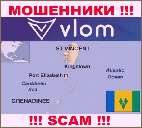 Влом Ком базируются на территории - Saint Vincent and the Grenadines, остерегайтесь совместного сотрудничества с ними