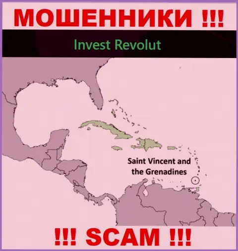 ИнвестРеволют расположились на территории - Kingstown, St Vincent and the Grenadines, избегайте совместной работы с ними
