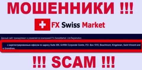 Юридическое место регистрации internet-мошенников FX SwissMarket - Saint Vincent and the Grendines