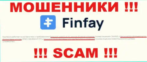 FinFay Com - это internet-аферисты, неправомерные комбинации которых курируют тоже мошенники - FSC