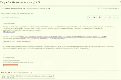 KokocGroup Ru пытаются очистить репутацию мошенников внебиржевого рынка валют Форекс дилингового центра FxPro